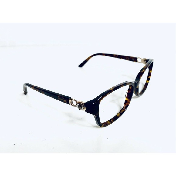 Swarovski Tortoise Rectangular Frame Glasses - Picture 4 of 12